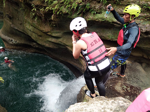 full course canyoneering tour package alegria badian 2